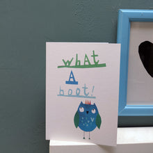 Load image into Gallery viewer, What A Hoot Owl Greeting Card – Free Personalisation
