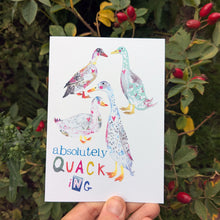 Load image into Gallery viewer, Absolutely Quacking Ducks Greeting Card – Free Personalisation
