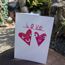 Load image into Gallery viewer, Love Hearts Greeting Card – Free Personalisation
