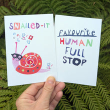 Load image into Gallery viewer, Favourite Human Full Stop Greeting Card – Free Personalisation
