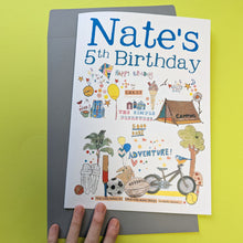 Load image into Gallery viewer, Personalised Kids Birthday Card
