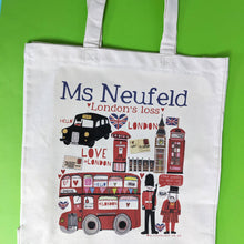 Load image into Gallery viewer, Personalised About London Town Bag
