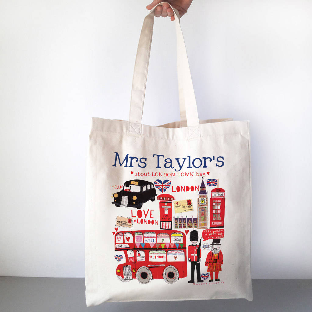 Personalised About London Town Bag