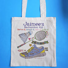 Load image into Gallery viewer, Personalised Badminton Kit Bag
