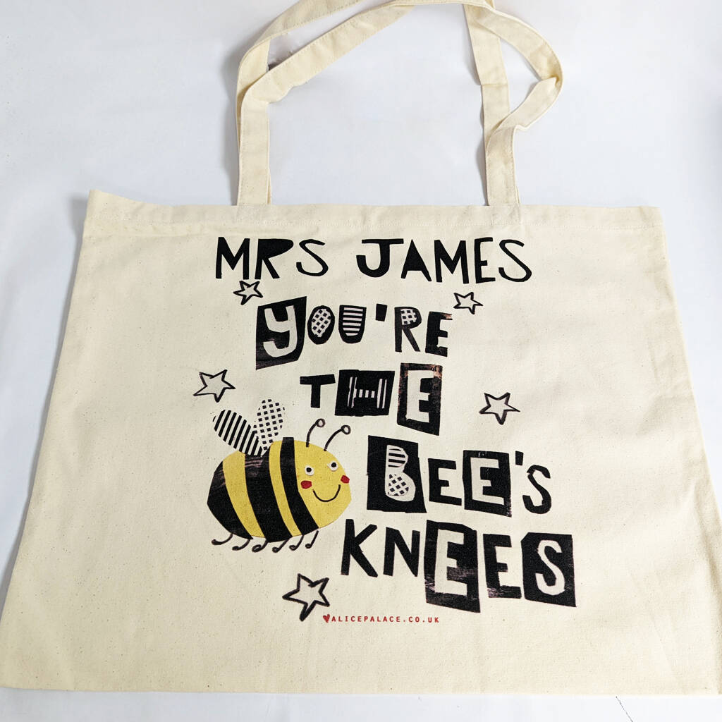 Personalised Bee's Knees Bag