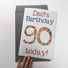 Load image into Gallery viewer, Big Birthday Card With Personalised Name And Age

