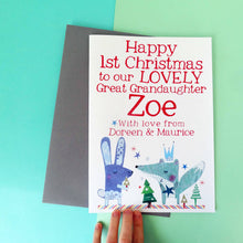 Load image into Gallery viewer, Personalised Big Christmas Card

