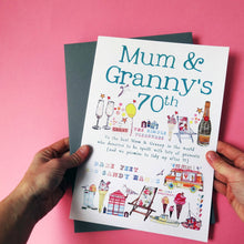 Load image into Gallery viewer, Personalised Big Milestone Birthday Card
