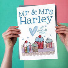 Load image into Gallery viewer, Personalised Big Wedding Card
