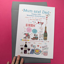 Load image into Gallery viewer, Personalised Big Wedding Anniversary Card
