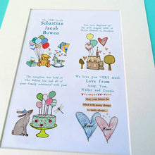 Load image into Gallery viewer, Personalised Christening Story Print
