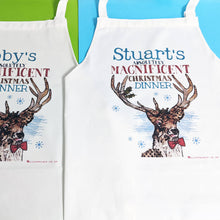 Load image into Gallery viewer, Personalised Christmas Dinner Apron
