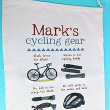 Load image into Gallery viewer, Personalised Cycling Story Sack
