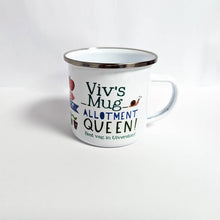 Load image into Gallery viewer, Personalised Enamel Allotment Mug
