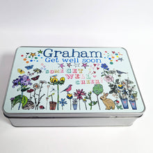 Load image into Gallery viewer, Personalised Get Well Soon Sweet Tin
