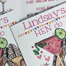Load image into Gallery viewer, Personalised Hen Party Invites
