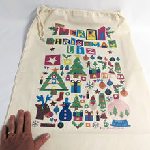 Load image into Gallery viewer, Personalised &#39;Ho Ho Ho&#39; Christmas Sack
