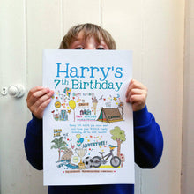 Load image into Gallery viewer, Personalised Kids Birthday Card
