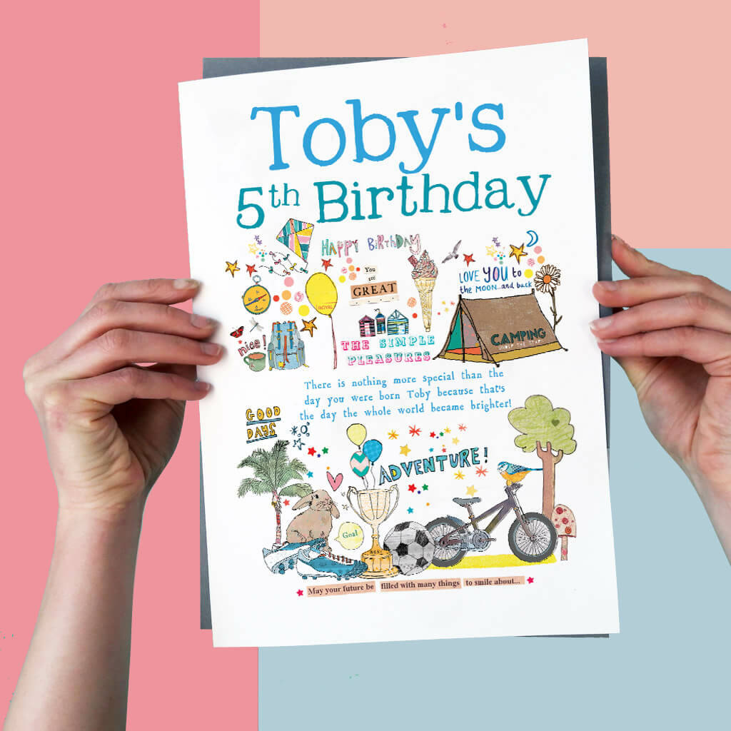 Personalised Kids Birthday Card