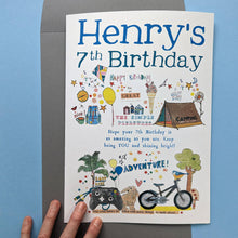 Load image into Gallery viewer, Personalised Kids Birthday Card
