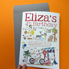 Load image into Gallery viewer, Personalised Kids Birthday Card
