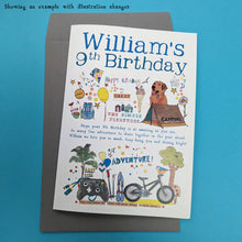 Load image into Gallery viewer, Personalised Kids Birthday Card
