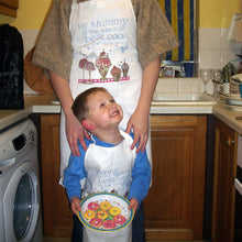Load image into Gallery viewer, Personalised little and large combo aprons
