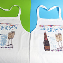 Load image into Gallery viewer, Personalised Lord And Lady Apron
