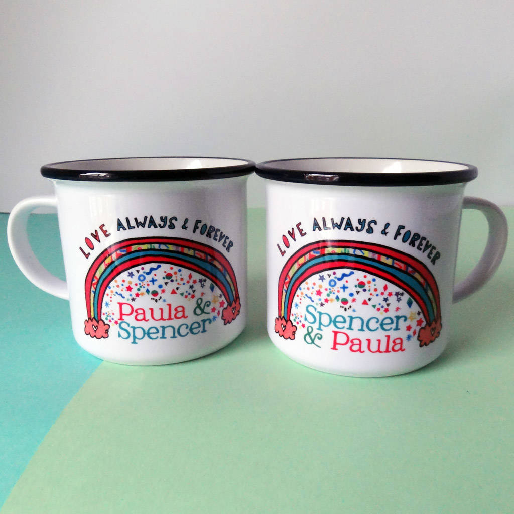 Personalised Love Always And Forever Mugs