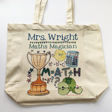 Load image into Gallery viewer, Personalised Maths Teacher Bag
