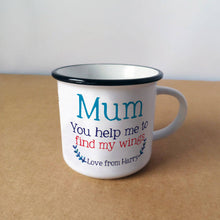 Load image into Gallery viewer, Personalised Mummy You Help Me To Find My Wings Mug
