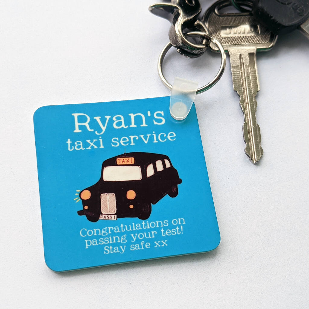 Personalised Pass Driving Test Key Ring