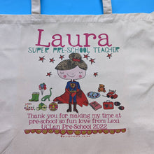 Load image into Gallery viewer, Personalised Pre School Teacher Bag
