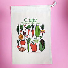 Load image into Gallery viewer, Personalised Reusable Cotton Veg Bag
