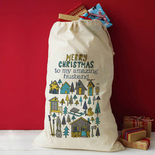 Load image into Gallery viewer, Personalised Scandi Winter Woodland Christmas Sack
