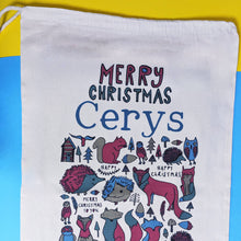 Load image into Gallery viewer, Personalised Scandi Winter Woodland Christmas Sack
