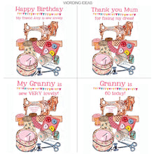 Load image into Gallery viewer, Personalised Sewing Card
