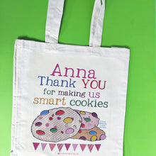 Load image into Gallery viewer, Personalised Smart Cookie Teacher Bag
