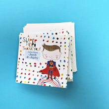 Load image into Gallery viewer, Personalised Superhero Thank You Cards
