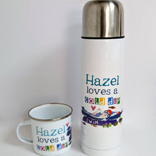 Load image into Gallery viewer, Personalised Swim Wild Flask And Mug Set
