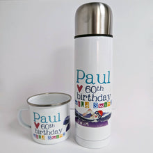 Load image into Gallery viewer, Personalised Swim Wild Flask And Mug Set
