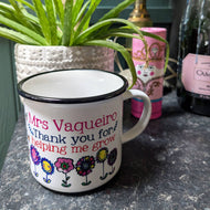Personalised Thank You For Helping Me Grow Mug