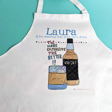 Load image into Gallery viewer, Personalised &#39;Whiskey&#39; Apron
