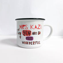 Load image into Gallery viewer, Personalised Wonderful Teacher Mug
