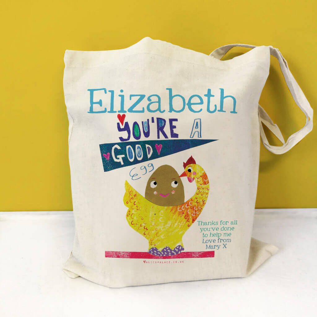 Personalised You're A Good Egg Bag