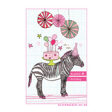 Load image into Gallery viewer, Birthday zebra (AP709b)

