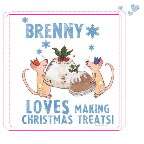 Personalised Christmas treats apron