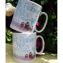 Load image into Gallery viewer, Pair Of Personalised Mr &amp; Mrs Mugs
