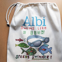 Load image into Gallery viewer, Personalised Super Swimmer Bag
