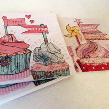 Load image into Gallery viewer, Pack of 6 Lovely Cupcake Cards
